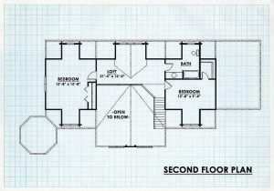 Log Homes Second Floor Plan - Creedmor