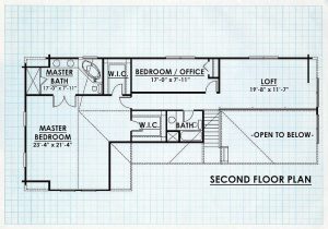 Log Homes Second Floor Plan - Cumberland