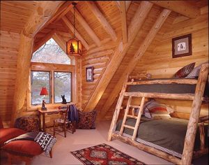 Log Cabin Bedroom - Deerfield
