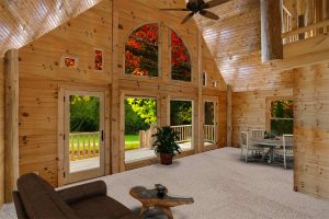 Log Cabin Home Entry Area - Dillon