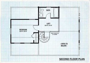 Log Cabin Home Second Floor Plan - Dillons run