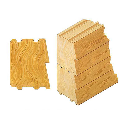 Log Double Four Bevel - Eastern White Pine Logs