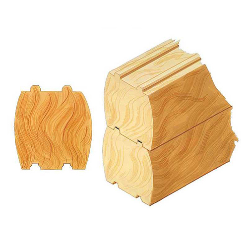 Log Double Round Classic d - Eastern White Pine Logs