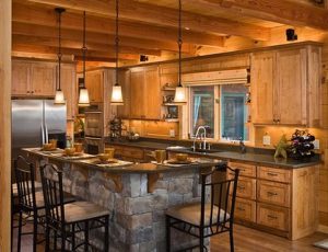 Log Home Modular kitchen - Eagle creek