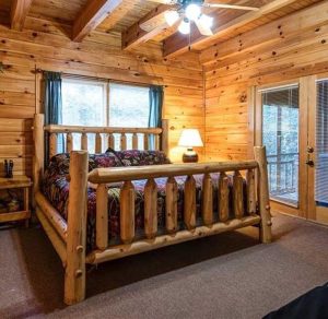 Log Cabin Badroom Interior- Eagles peak