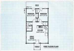 Log Cabin Home First Floor Plan - Eagles peak
