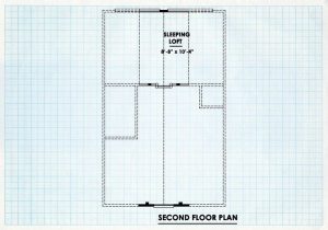 Log Cabin Home Second Floor Plan - Eagles peak