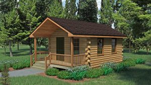 Log Cabin Home Exterior - Elkin