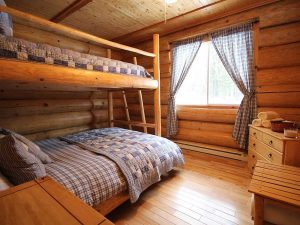 Log Home Bedroom Interior - Santee
