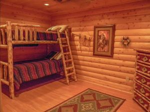 Log Home Bedroom - Fairview