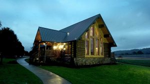Modular Log Home Exterior - Fairview