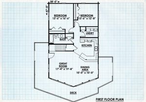 Log Home Second Floor Plan - Flat Rock