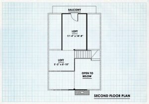 Log Cabin Home Second Floor Plan -  Forest Grove