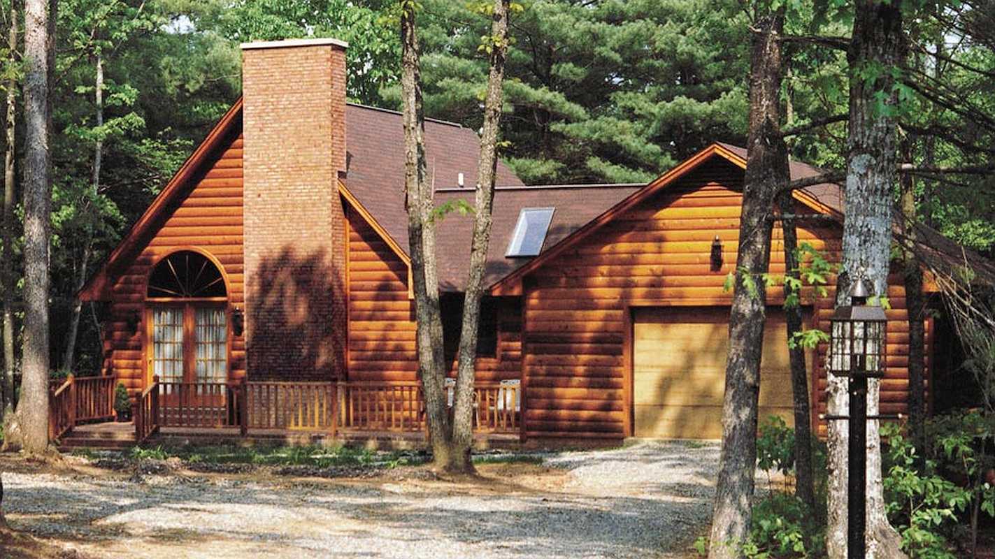 Log Cabin Home Exterior - Forest Grove