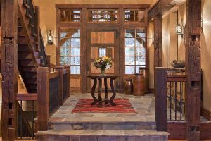 Log Home Entry Area - Bridgewater