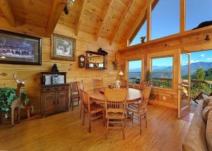 Log Home Dining Area - Auburn