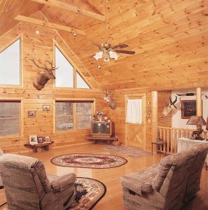 Log Cabin Living Room - Grand lake