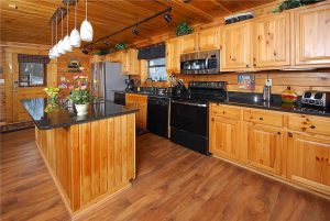 Log Home Kitchen - Greenbriar