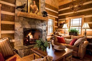 Living Room with Fire Place - Greenvalley