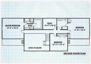 Log Home Second Floor Plan - Hamilton