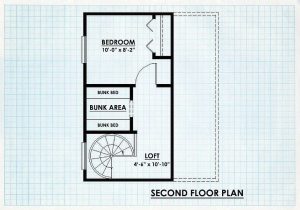Log Cabin Home Second Floor Plan - Hartland