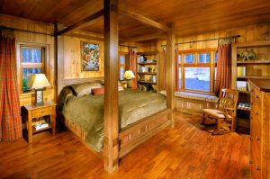 Log Cabin Bedroom - Hickory