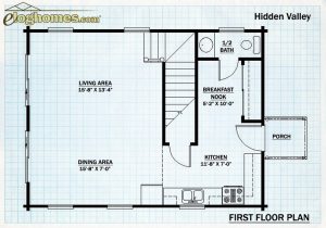Log Cabin Home First Floor Plan - Hiddenvalley