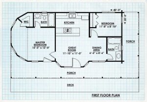 Log Cabin Home First Floor Plan - Highlands Ranch