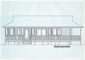 Log Cabin Home Front Elevation - Highlands Ranch