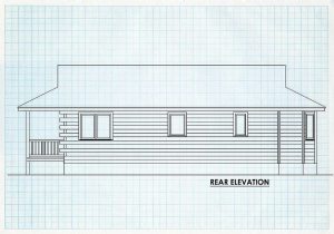 Log Cabin Home Rear Elevation - Highlands Ranch