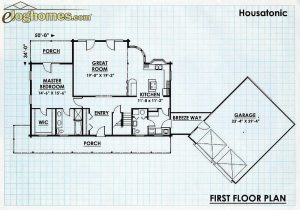 Log Home First Floor Plan - Housatonic
