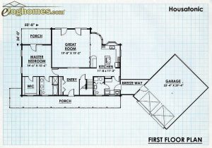 Log Home First Floor Plan - Housatonic