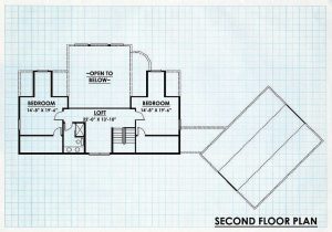 Log Home Second Floor Plan - Housatonic
