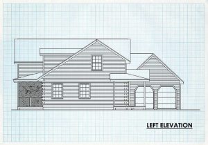 Log Home Left Elevation - Housatonic