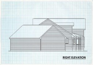 Log Home Right Elevation - Housatonic
