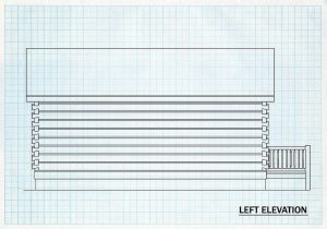 Log Cabin Home Left Elevation - Humboldt