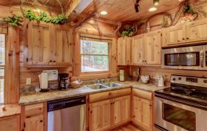 Log Home Kitchen - Hunter Mountain