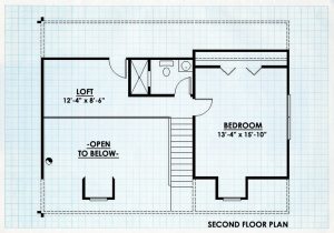 Log Home Second Floor Plan - Idaho Springs