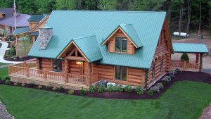 Log Home Exterior - Indian Lake