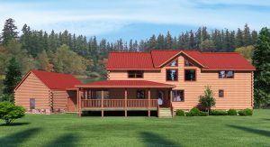 Luxury Log Home Exterior - Jefferson