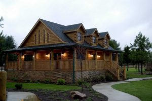 Log House Exterior Layout - Oak Ridge