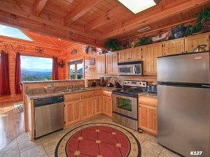 Log Home Kitchen - Larkspur