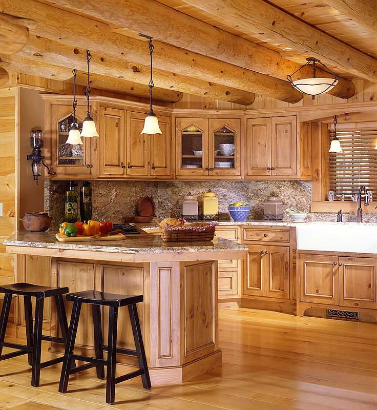 Log Cabin Kitchen Designs Eloghomes