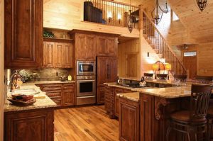 Log Home Kitchen - Lake clark