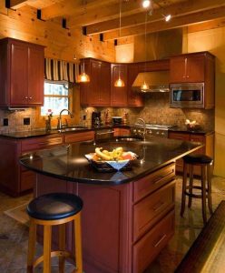 Log Cabin Kitchen - Lake Font