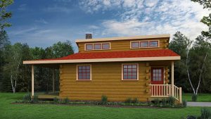 Log Cabin Home Exterior - Lathrop