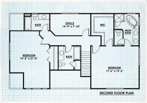 Log Home Second Floor Plan - Lexington