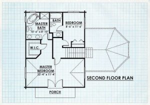 Log Home Second Floor Plan - Litchfield