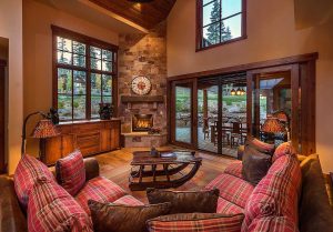 Living Room with Fireplace -  Mapleridge