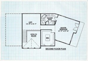 Log Home Second Floor Plan - Manchester